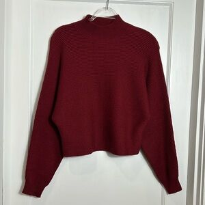 Kirundo ribbed sweater wine red Small